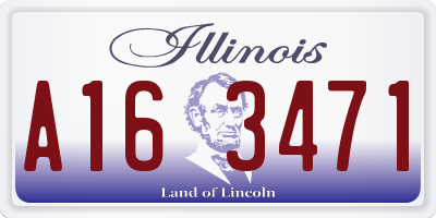 IL license plate A163471