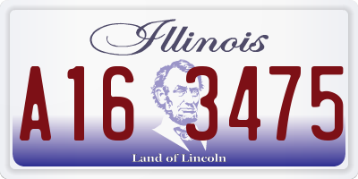 IL license plate A163475