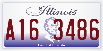 IL license plate A163486