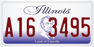 IL license plate A163495