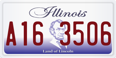 IL license plate A163506