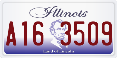 IL license plate A163509