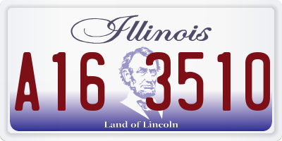 IL license plate A163510