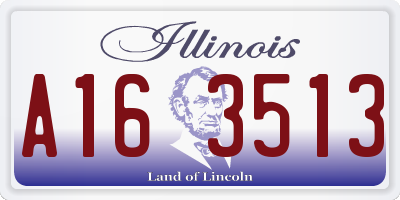 IL license plate A163513