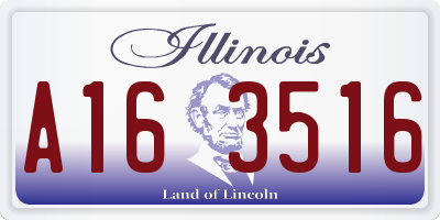 IL license plate A163516