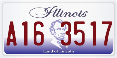 IL license plate A163517