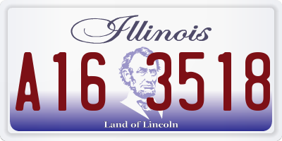 IL license plate A163518