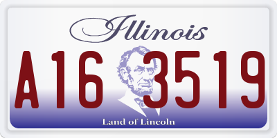 IL license plate A163519