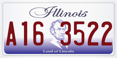 IL license plate A163522