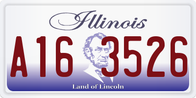 IL license plate A163526