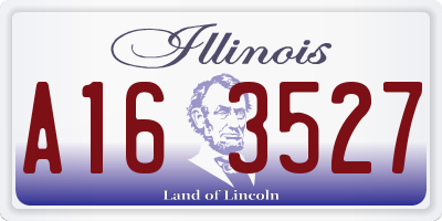 IL license plate A163527