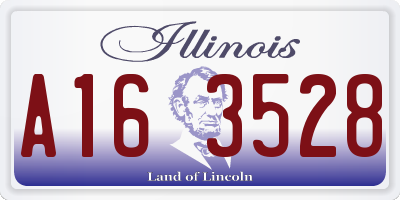 IL license plate A163528