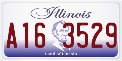 IL license plate A163529