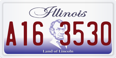 IL license plate A163530