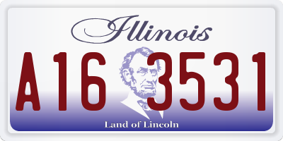 IL license plate A163531