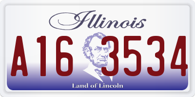 IL license plate A163534