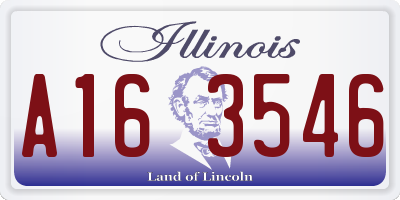 IL license plate A163546