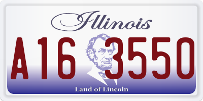 IL license plate A163550