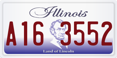 IL license plate A163552