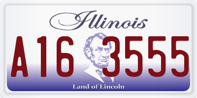 IL license plate A163555