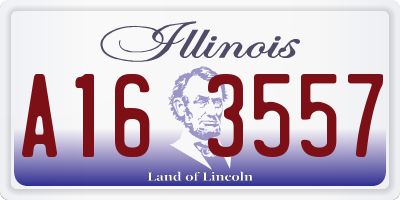 IL license plate A163557