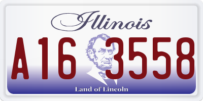 IL license plate A163558