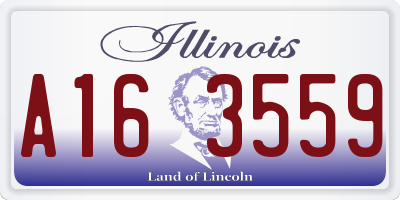 IL license plate A163559