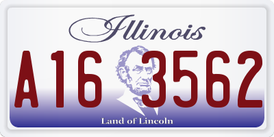 IL license plate A163562