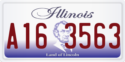 IL license plate A163563