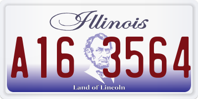 IL license plate A163564