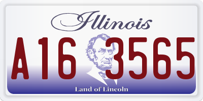 IL license plate A163565