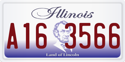 IL license plate A163566