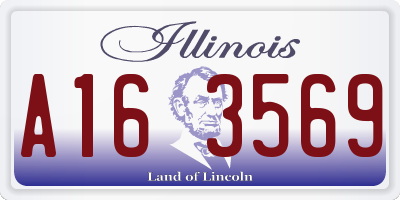 IL license plate A163569