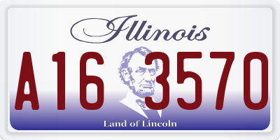 IL license plate A163570