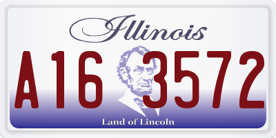 IL license plate A163572