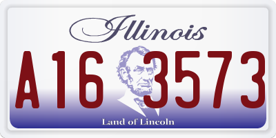 IL license plate A163573