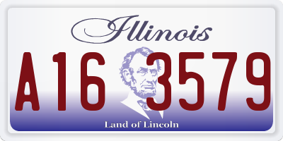 IL license plate A163579