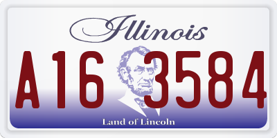 IL license plate A163584