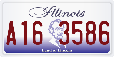 IL license plate A163586