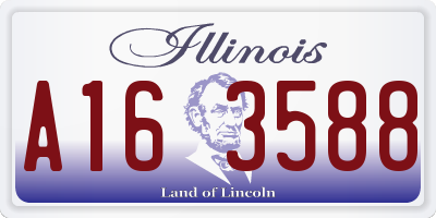 IL license plate A163588