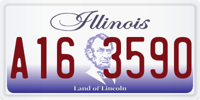 IL license plate A163590