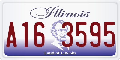 IL license plate A163595