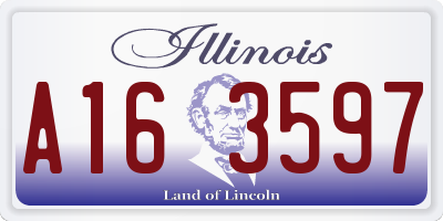 IL license plate A163597