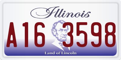 IL license plate A163598