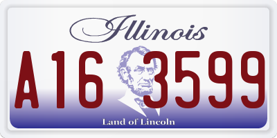 IL license plate A163599