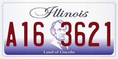 IL license plate A163621