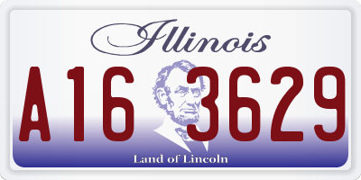 IL license plate A163629