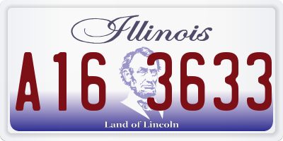 IL license plate A163633