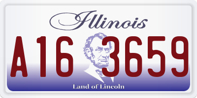 IL license plate A163659