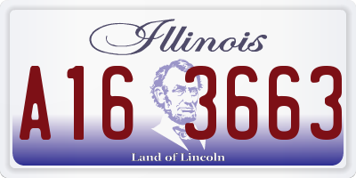 IL license plate A163663